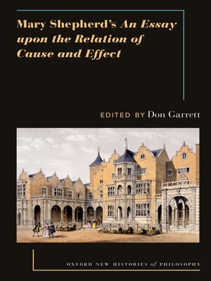 cover image of Mary Shepherd's an Essay Upon the Relation of Cause and Effect